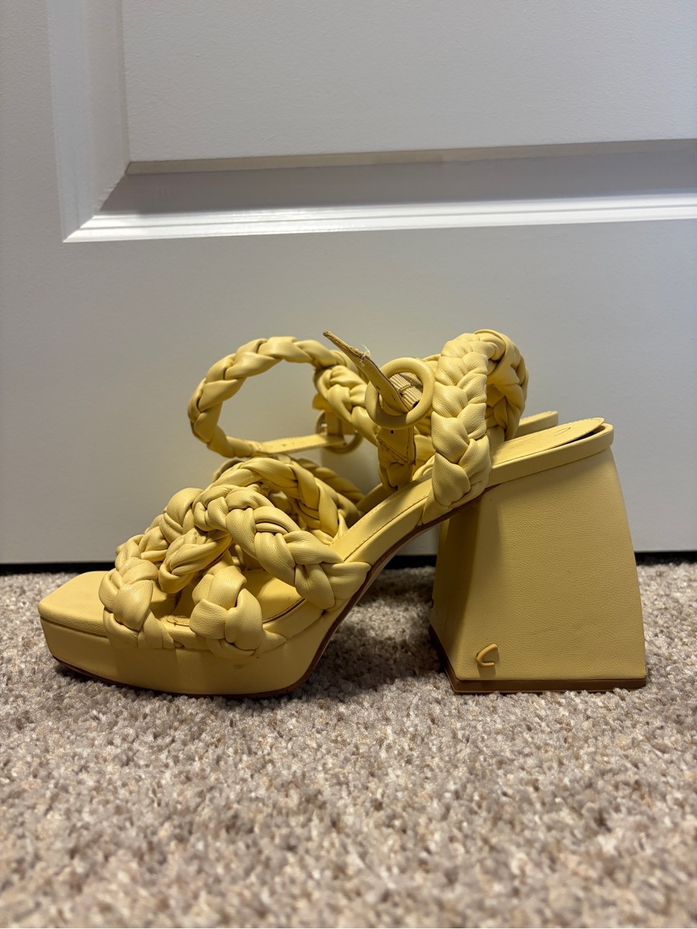 Sam Edelman Braided Platform Sandal in Yellow - Women Shoes